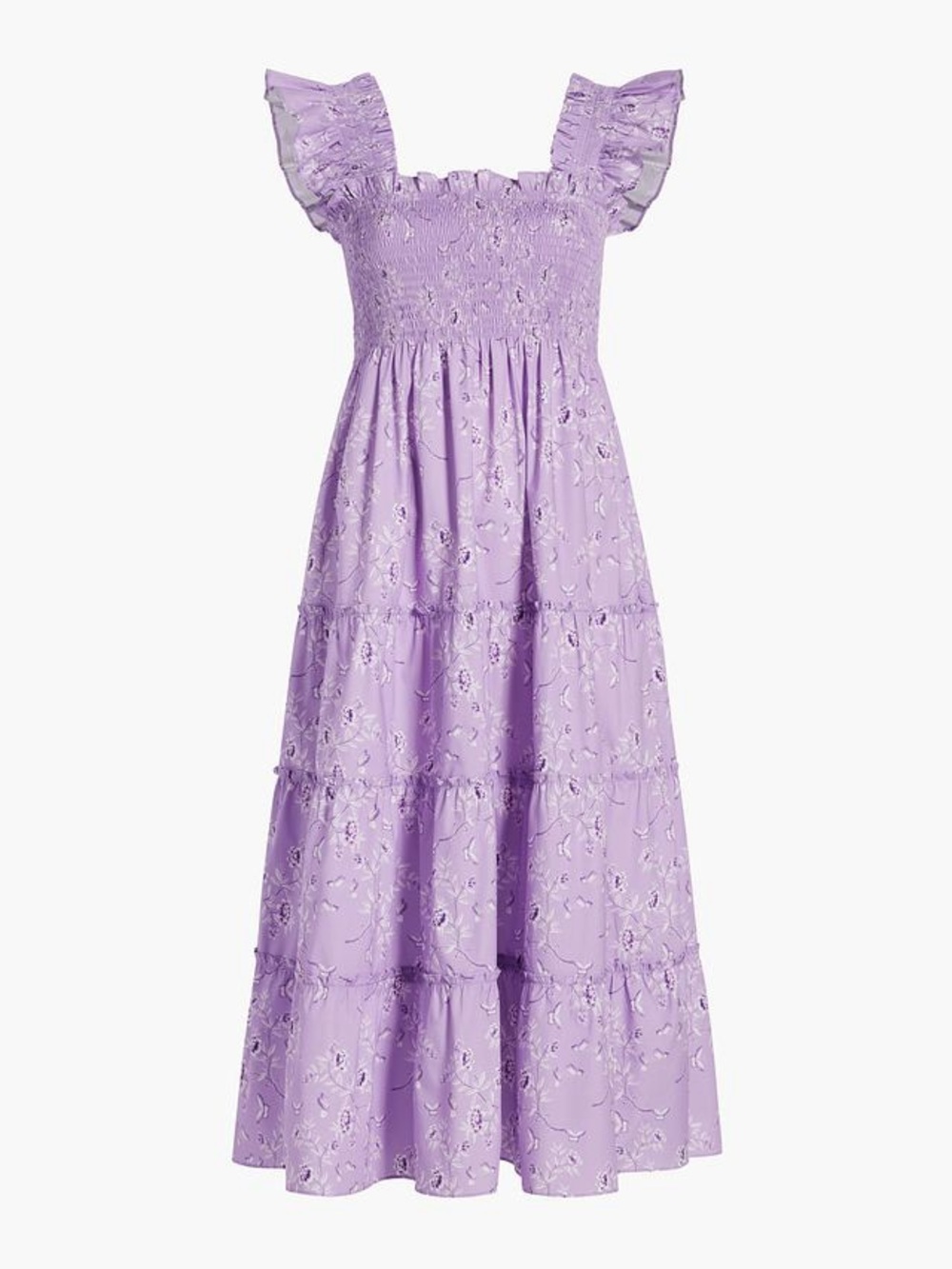 Hill House X Bridgerton | Phenomenal Ellie Nap Dress Lavender Floral Medium